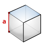 objem krychle. V=a*a*a