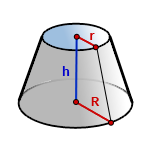 Objemu komolého kuželu