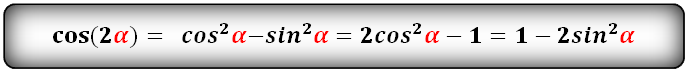 Vzorce trigonometrických funkcí dvojnásobného úhlu