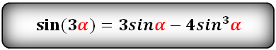 Vzorce trigonometrických funkcí trojnásobného úhlu