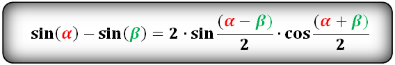 Vzorce rozdílu goniometrických funkcí